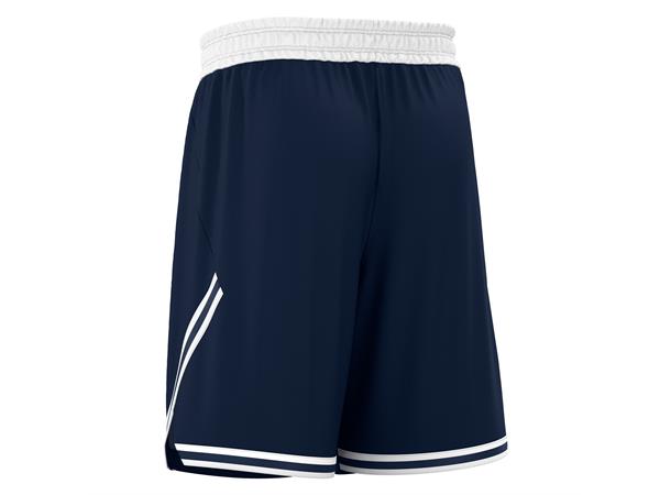 Kansas Basket Eco Shorts NAV/WHT 3XL Teknisk basketshorts - Unisex 