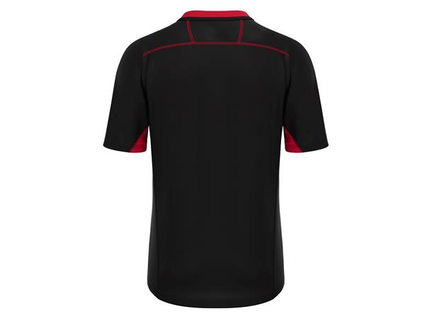 Alabaster shirt BLK/RED 3XS Teknisk kamp og treningsdrakt - Unisex 