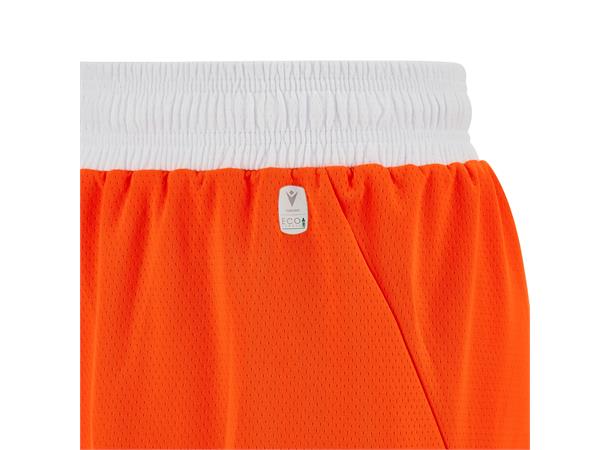 Kansas Basket Eco Shorts ORA/WHT M Teknisk basketshorts - Unisex 
